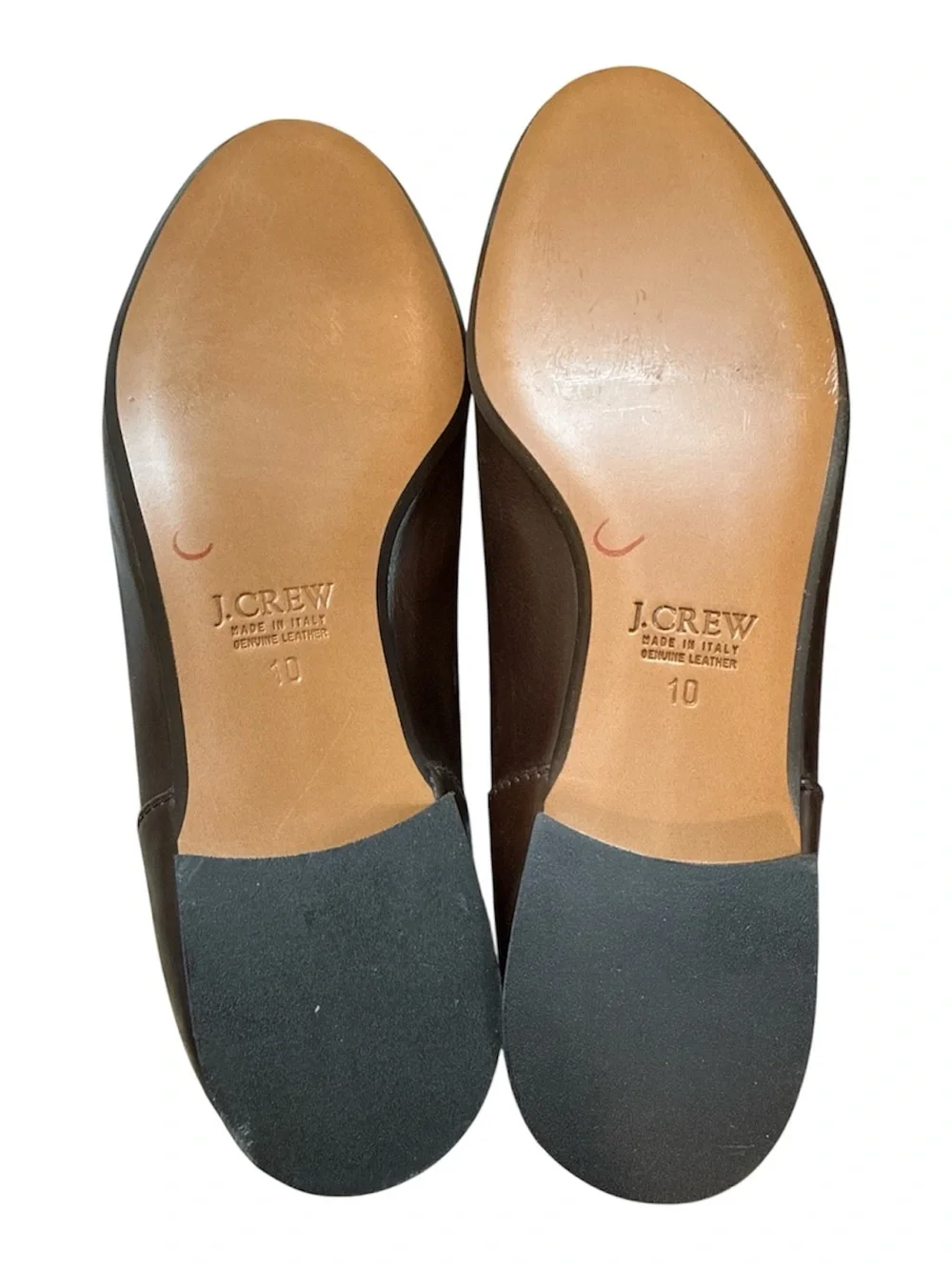 J. Crew Dark Brown Leather Cap-Toe Oxfords